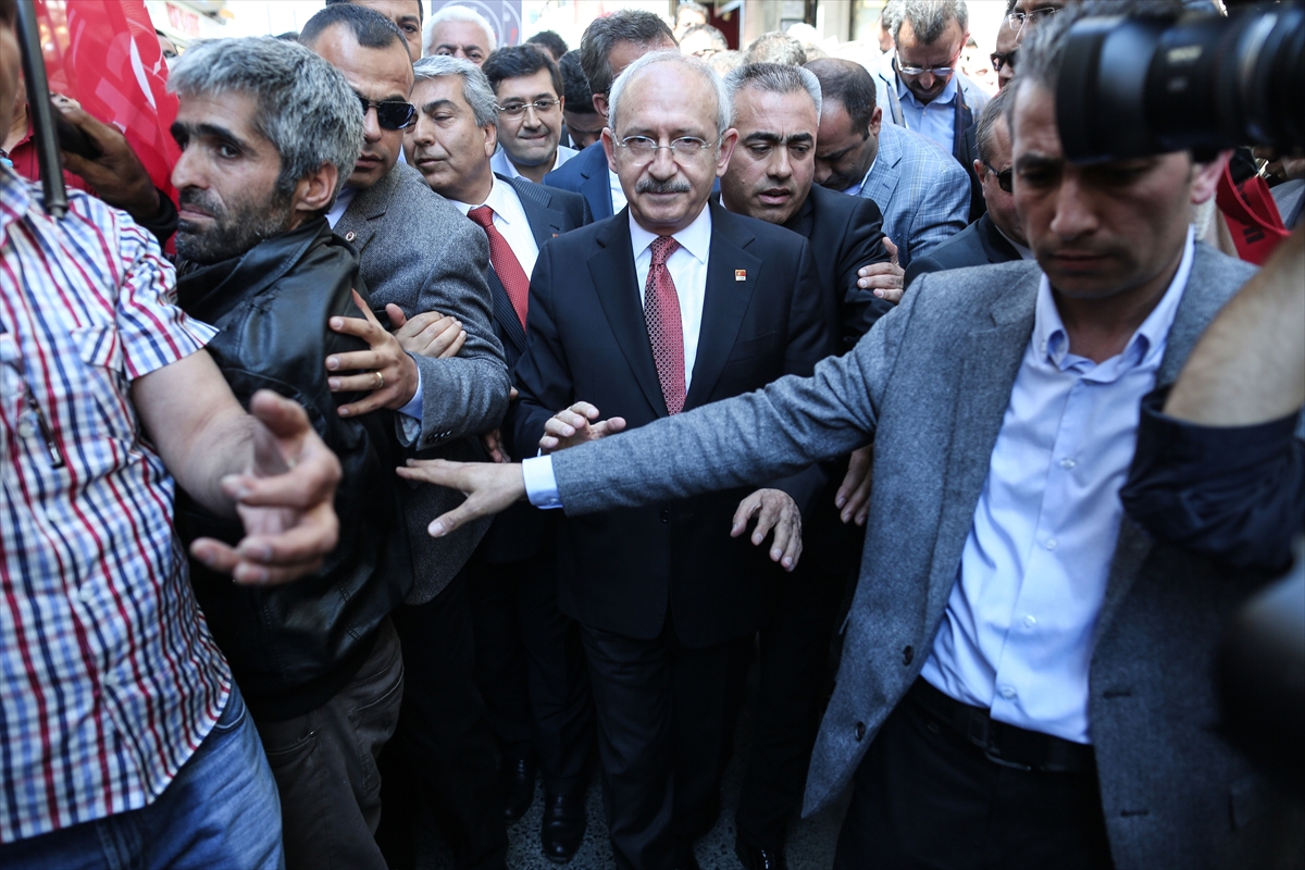 Kılıçdaroğlu'na ulaşmak isteyen işçilere koruma engeli