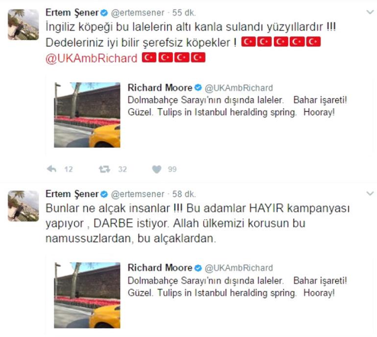 Ertem Şener küfür etti, İngiliz büyükelçi Kim bu aptal dedi