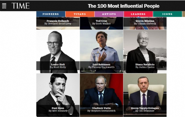 Cumhurbaşkanı Erdoğan en etkili 100 isim arasında